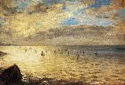 Eugene Delacroix The Sea from the Heights of Dieppe oil painting artist